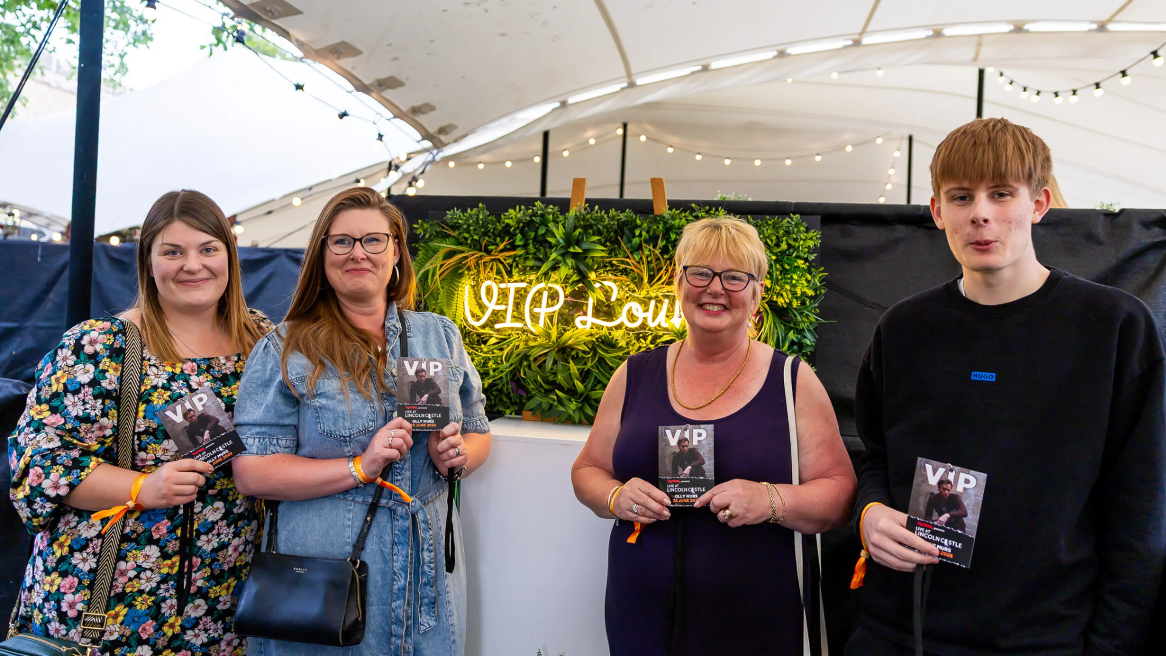 Fans at the Lindum Lounge with VIP lanyards
